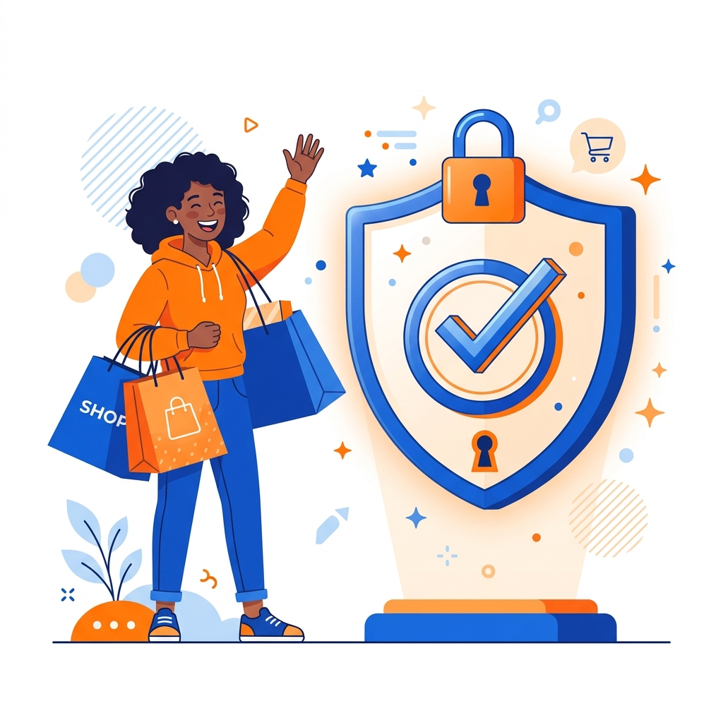 ABC Shoppings Login Security Illustration