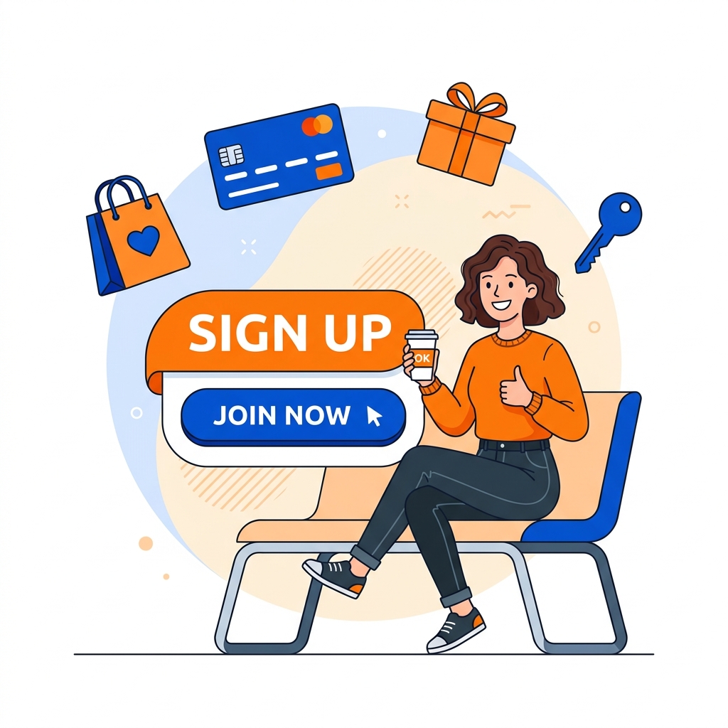 ABC Shoppings Register Illustration